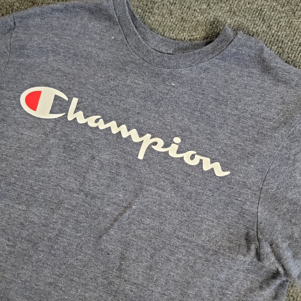 Champion Branded Adult Medium Navy T-Shirt